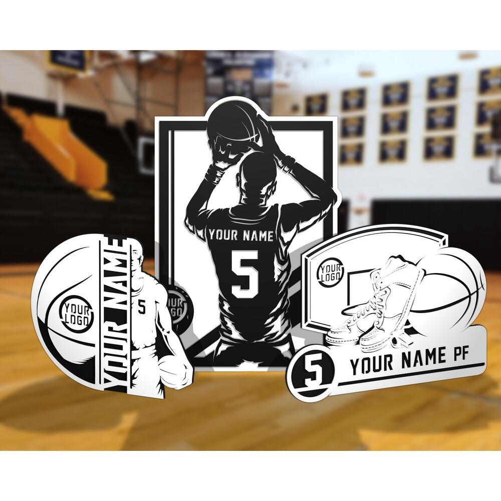 Basketball Stadium Series Personalized BASKETBALL Sign Customized Plaque